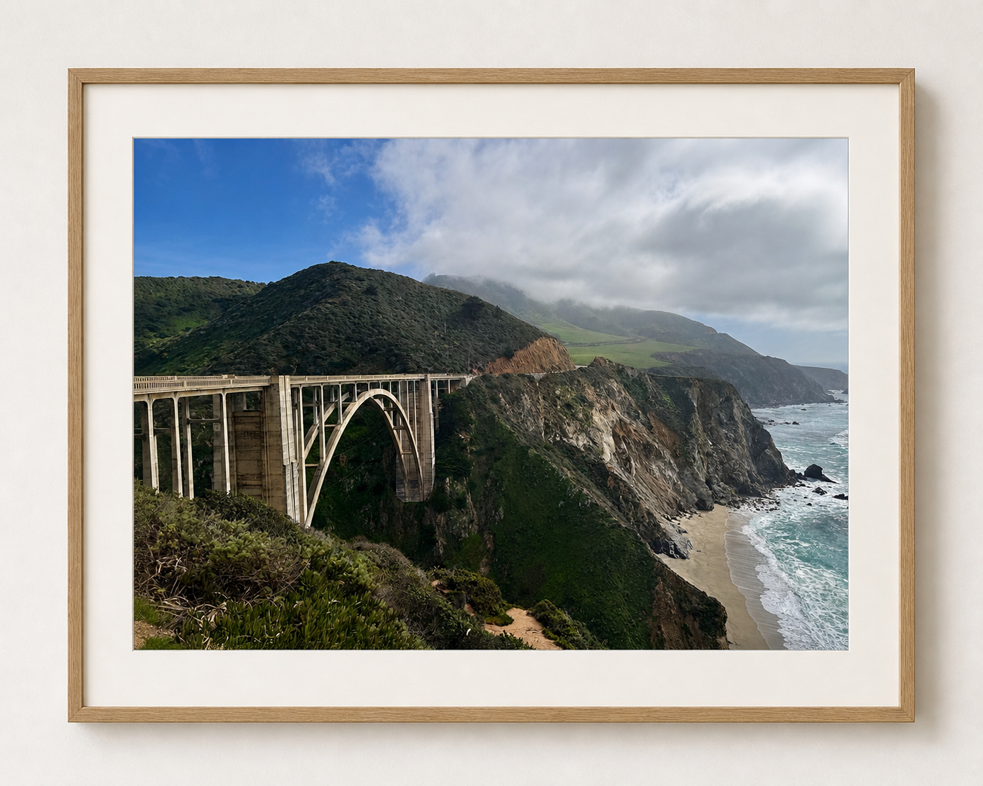 The Most Photographed Bridge IN California SandyLAND art print by Sandra Molin