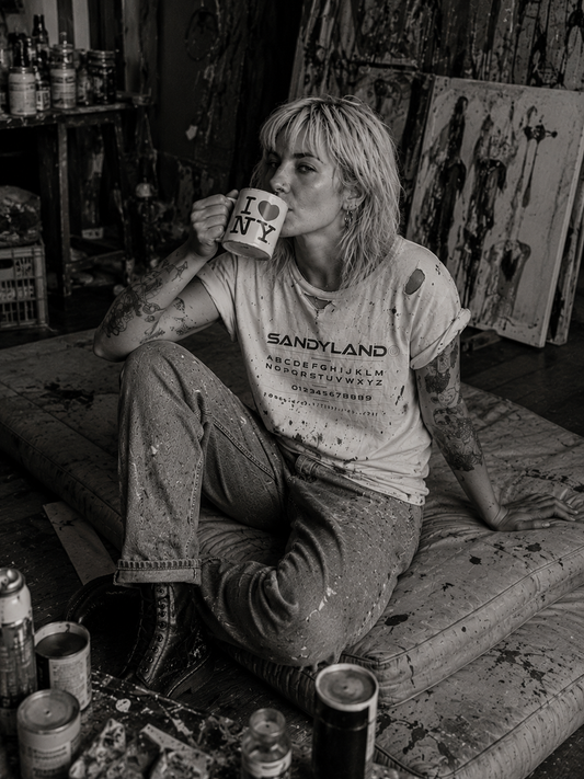 SANDYLAND- Unisex Cotton Crew Tee