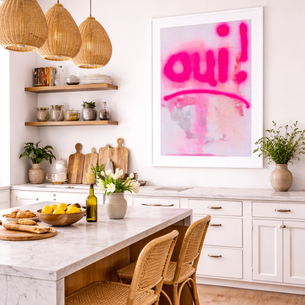 Oui! SandyLAND art print by Sandra Molin
