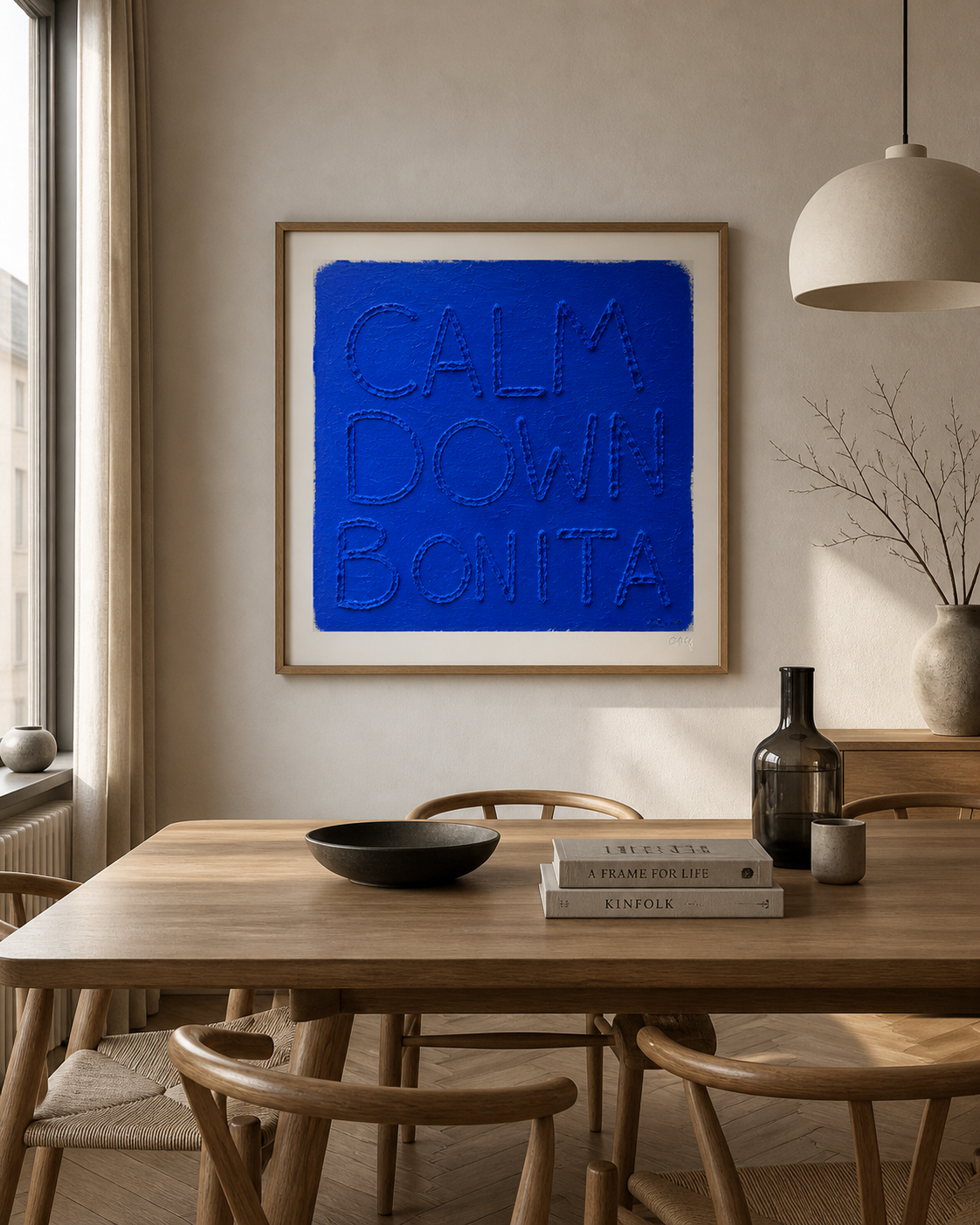 Calm Down Bonita SandyLAND art print by Sandra Molin