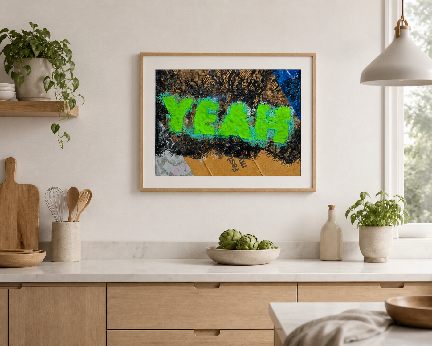 Yeah SandyLAND art print by Sandra Molin