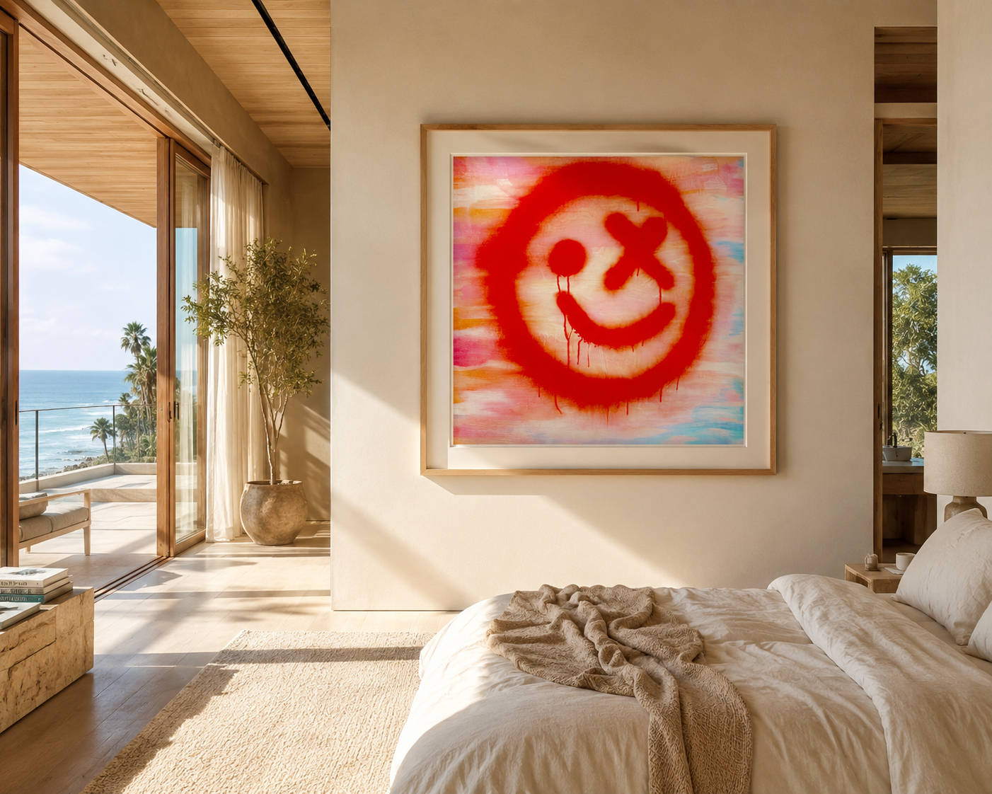 The Smiley X NO 3 SandyLAND art print by Sandra Molin