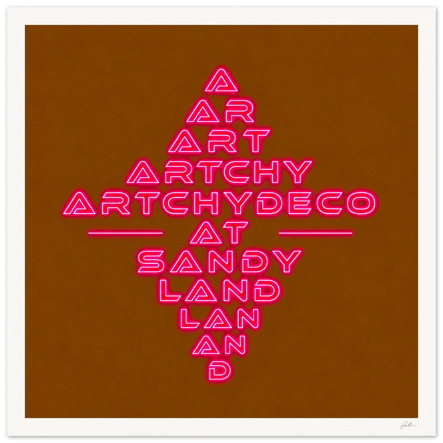 Artchydeco AT SandyLAND SandyLAND art print by Sandra Molin