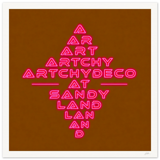 Artchydeco AT SandyLAND SandyLAND art print by Sandra Molin