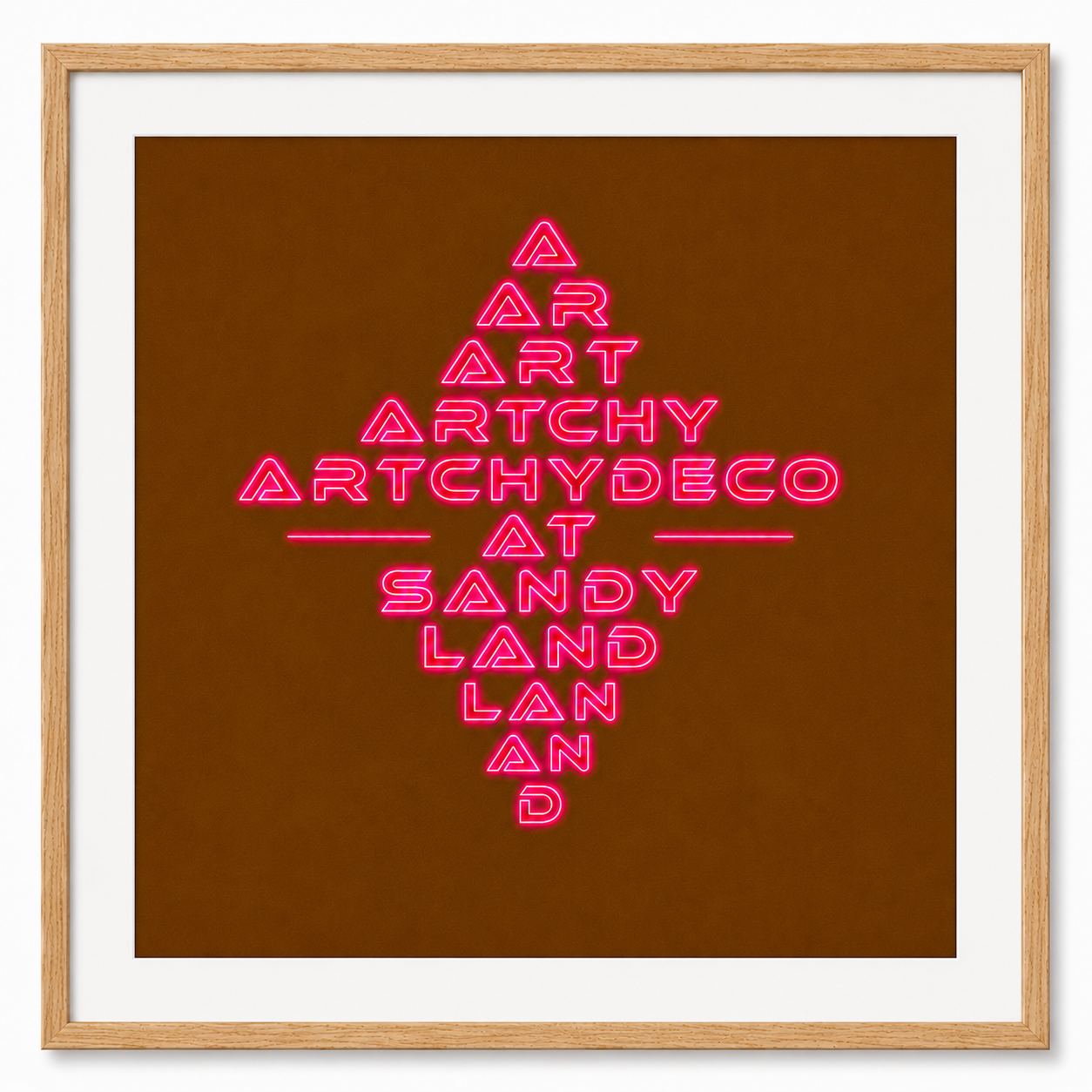 Artchydeco AT SandyLAND SandyLAND art print by Sandra Molin