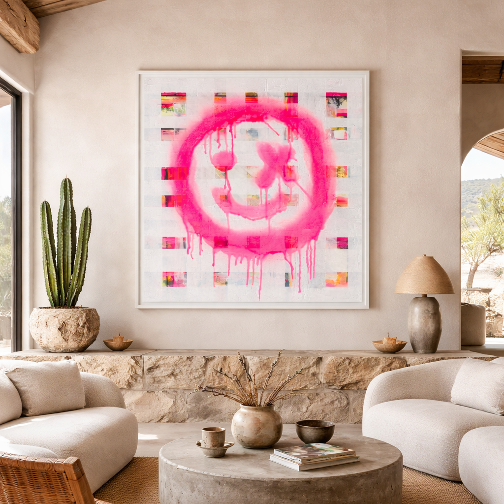 The Smiley X NO 1 SandyLAND art print by Sandra Molin