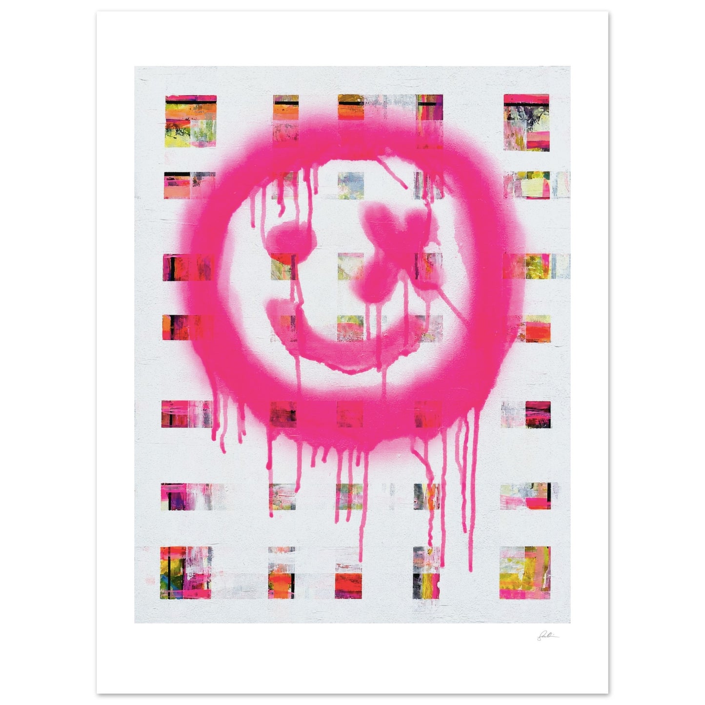 The Smiley X NO 1 SandyLAND art print by Sandra Molin