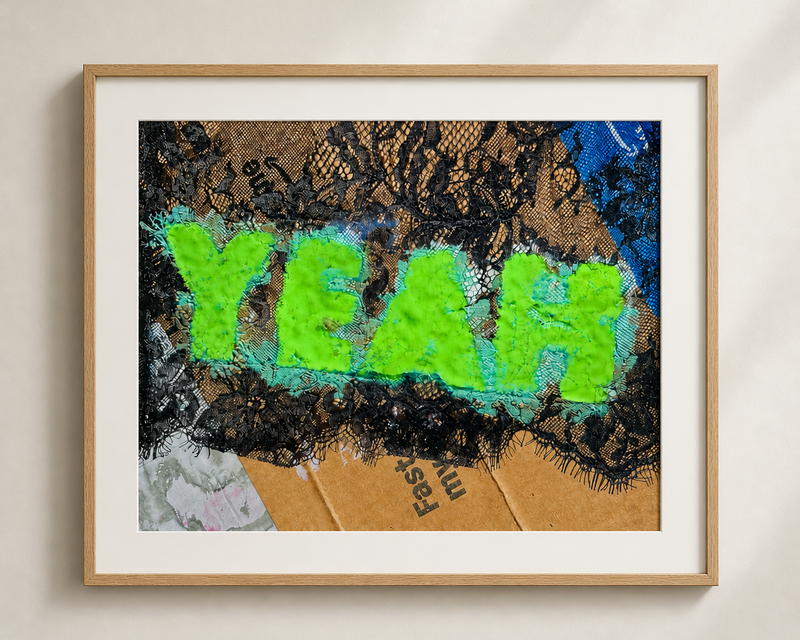 Yeah SandyLAND art print by Sandra Molin