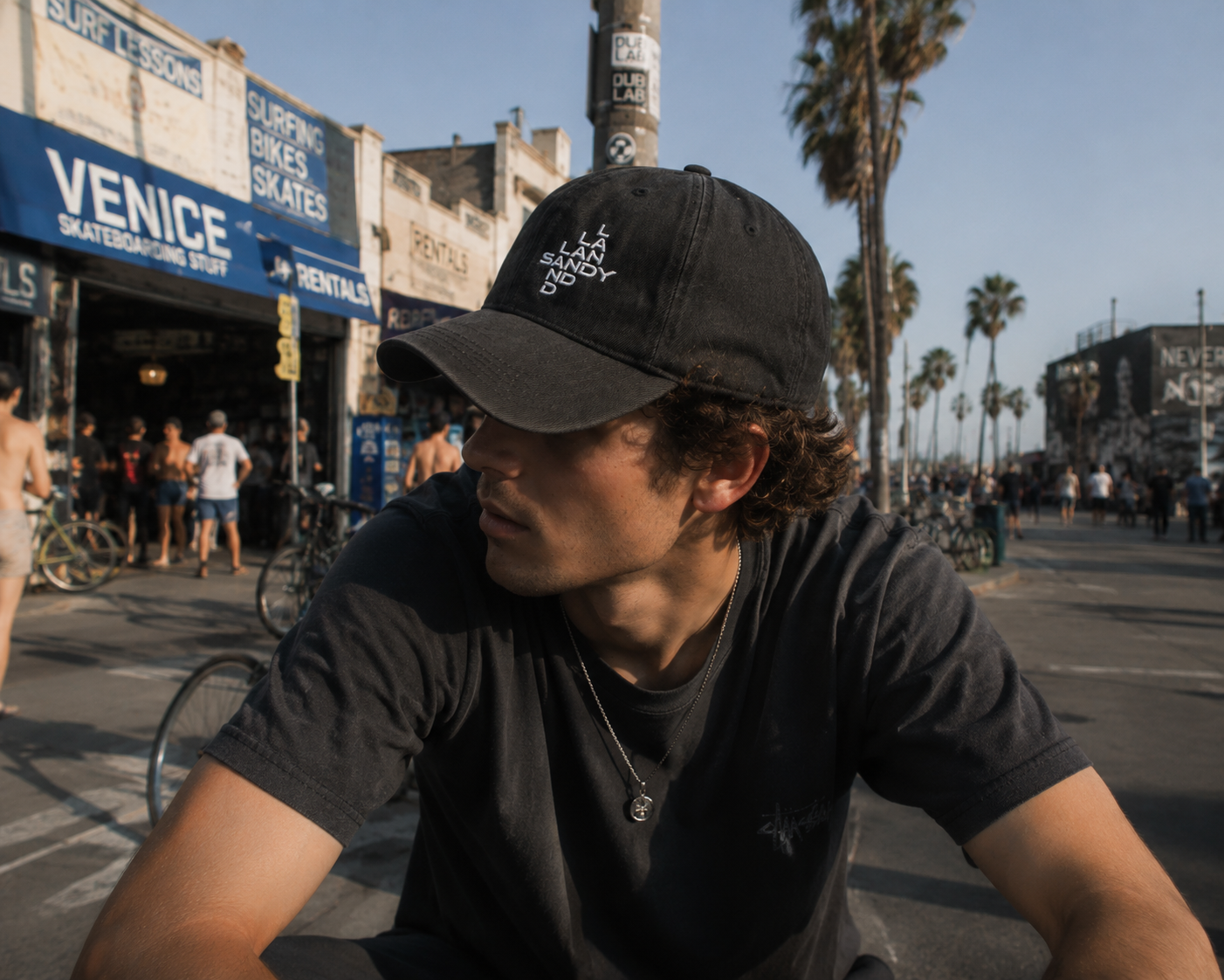 SandyLAND Denim Cap SandyLAND cap by Sandra Molin