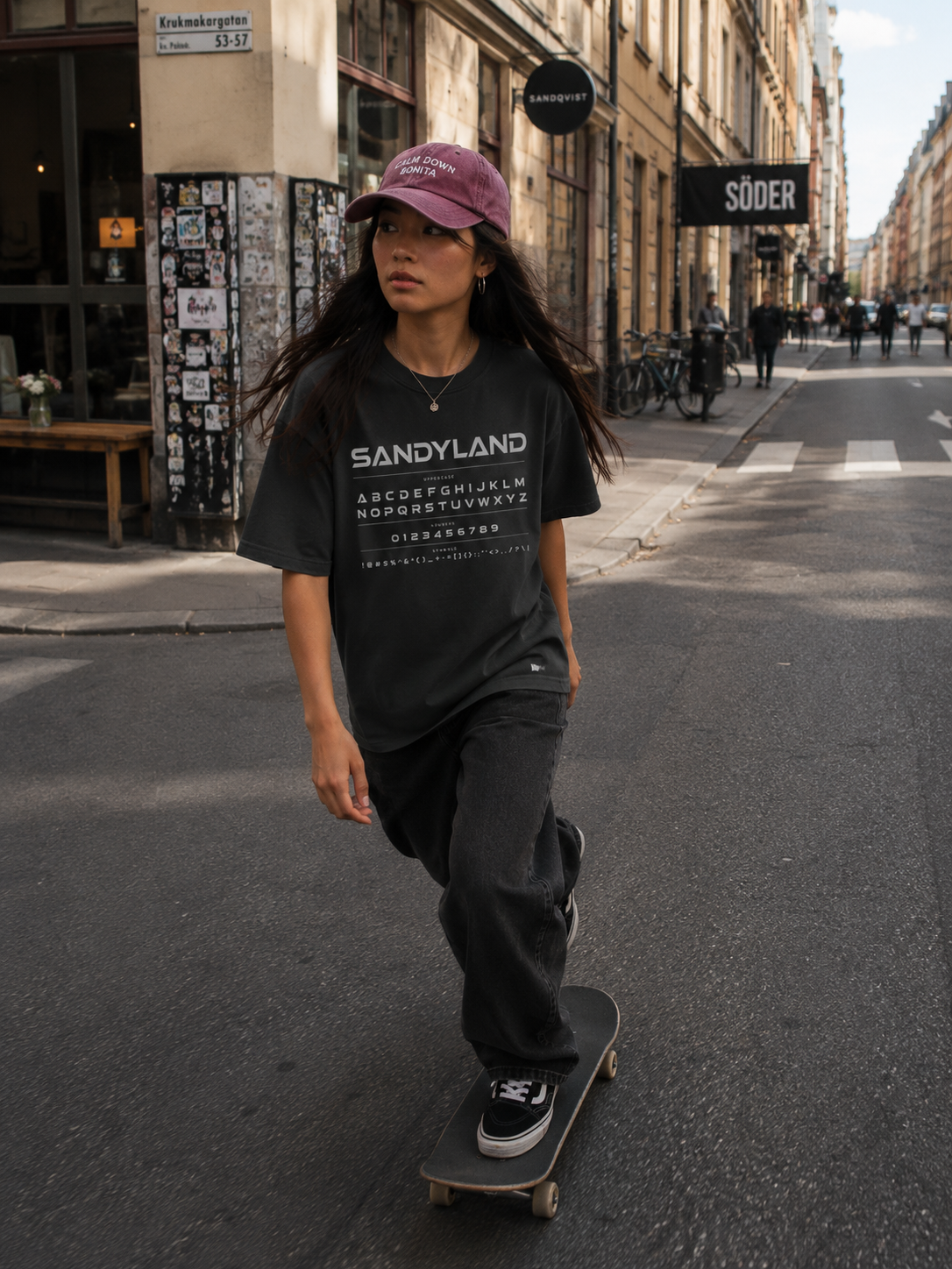 SandyLAND Unisex Cotton Crew Tee SandyLAND t-shirt by Sandra Molin