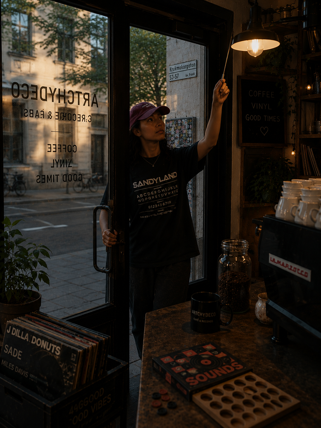 SandyLAND Unisex Cotton Crew Tee SandyLAND t-shirt by Sandra Molin