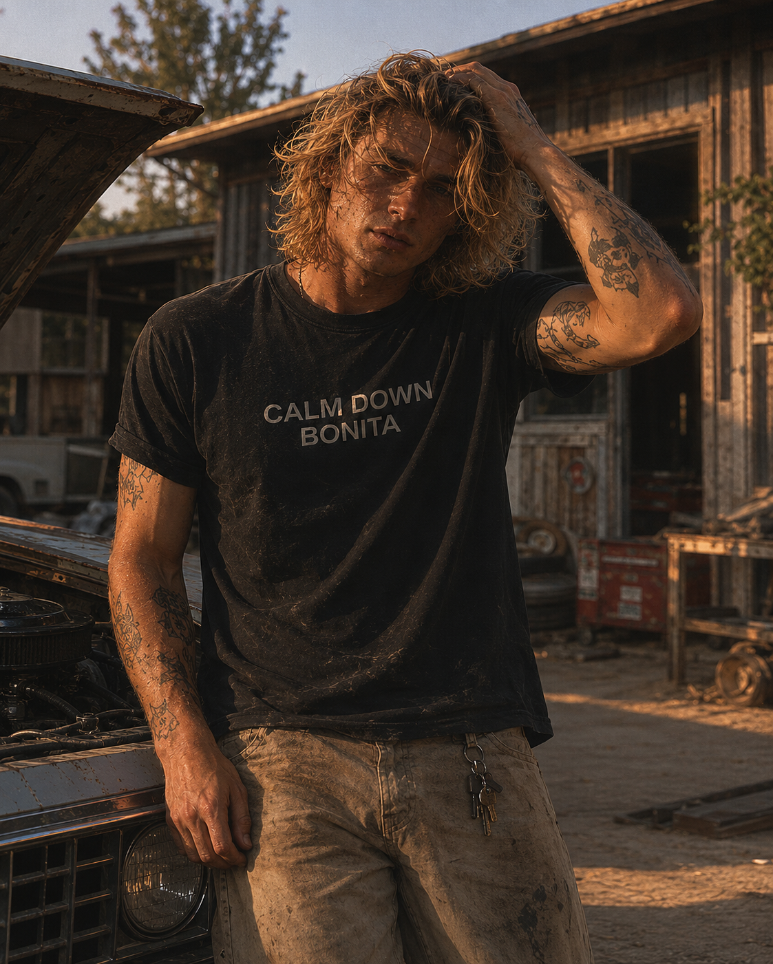 Calm Down Bonita Tee SandyLAND t-shirt by Sandra Molin