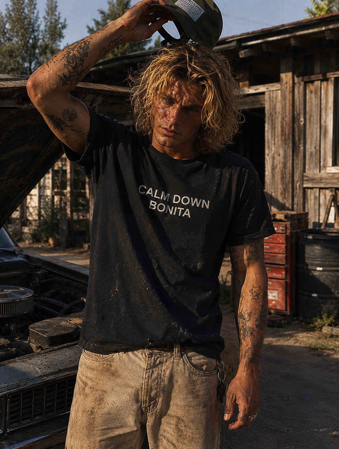 Calm Down Bonita Tee SandyLAND t-shirt by Sandra Molin