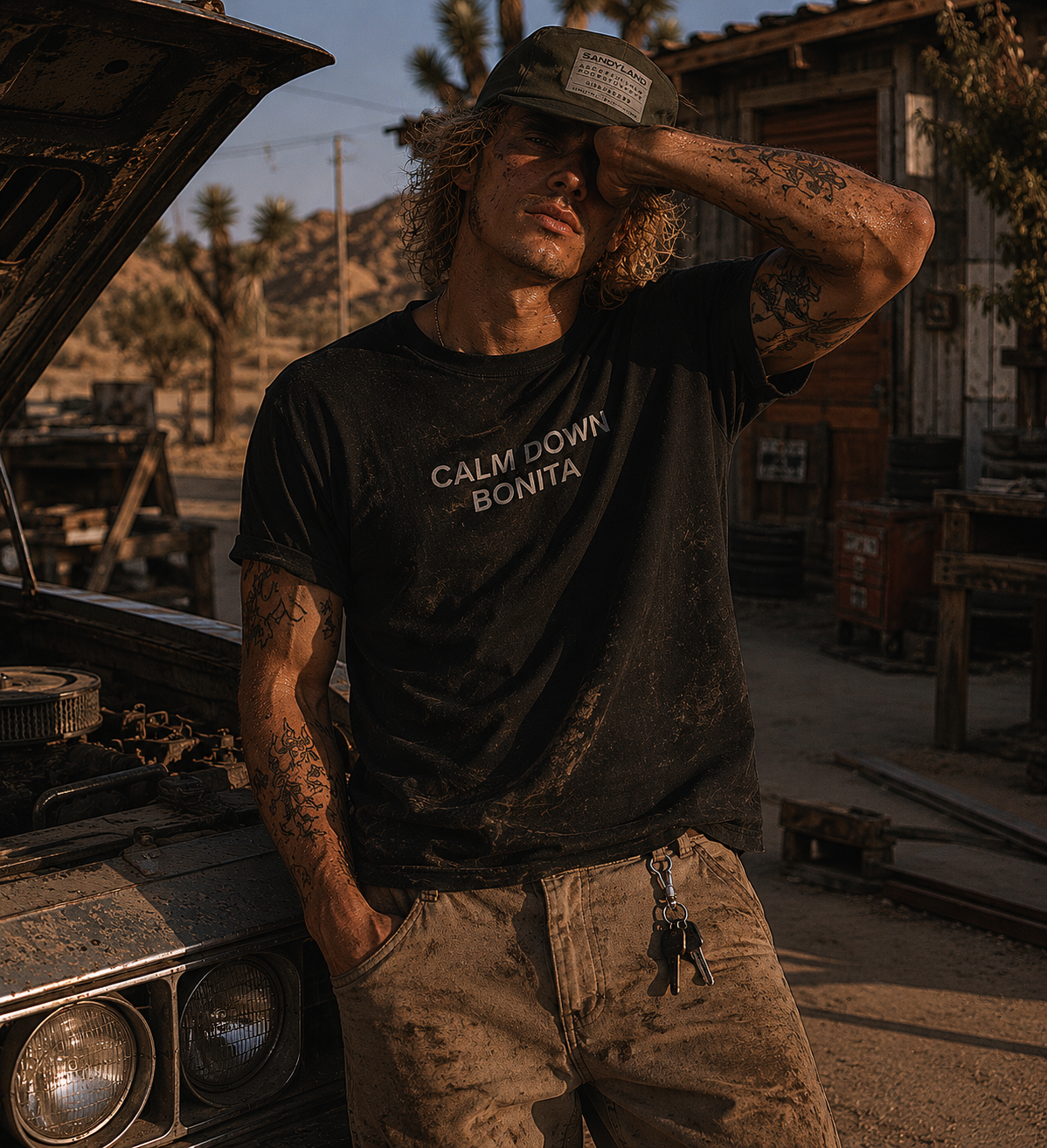 Calm Down Bonita Tee SandyLAND t-shirt by Sandra Molin