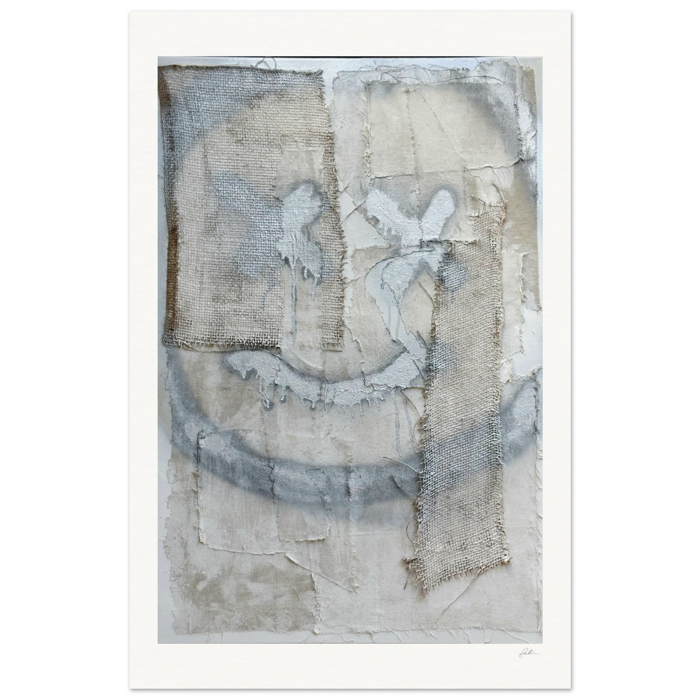 The Smiley X NO 2 SandyLAND art print by Sandra Molin