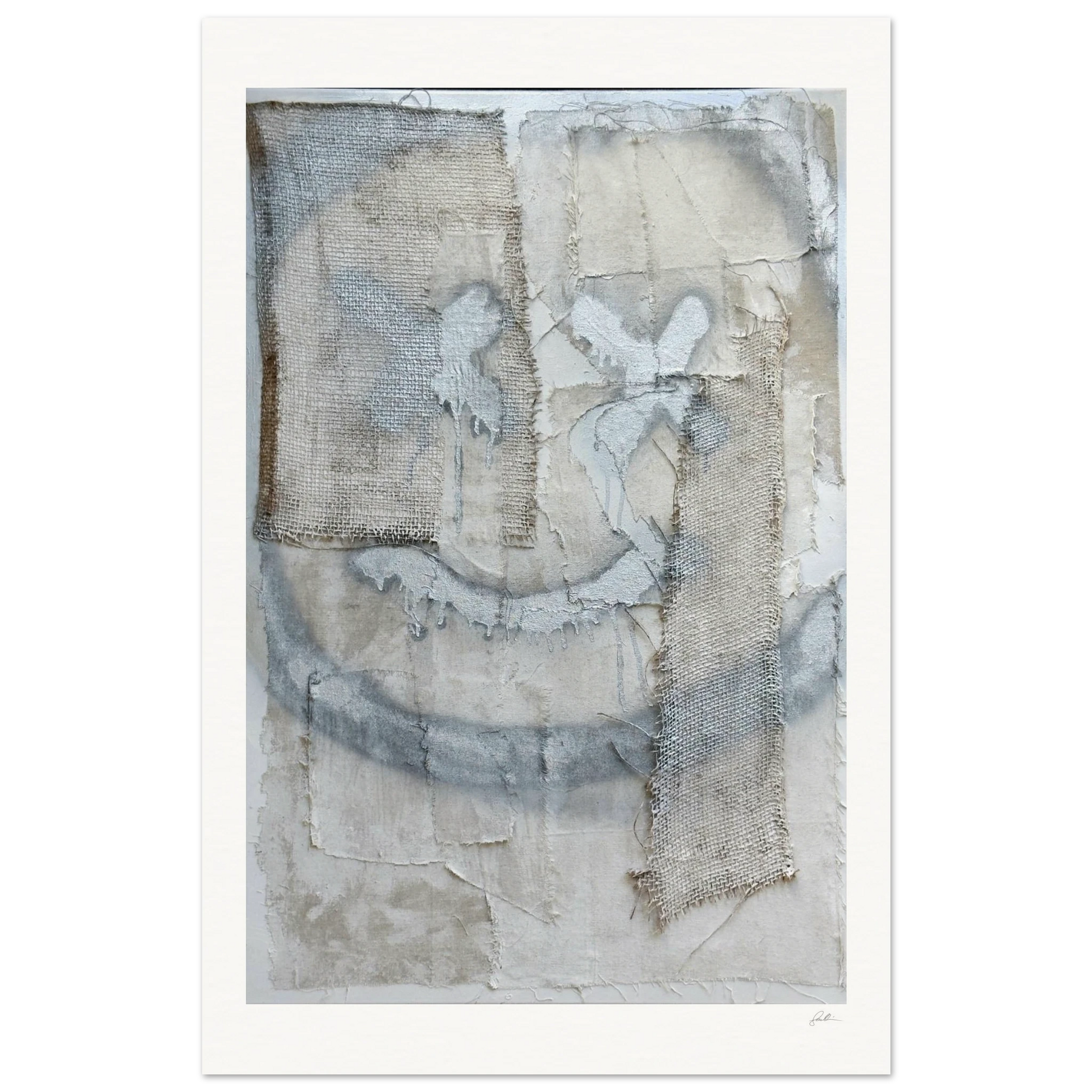 The Smiley X NO 2 SandyLAND art print by Sandra Molin