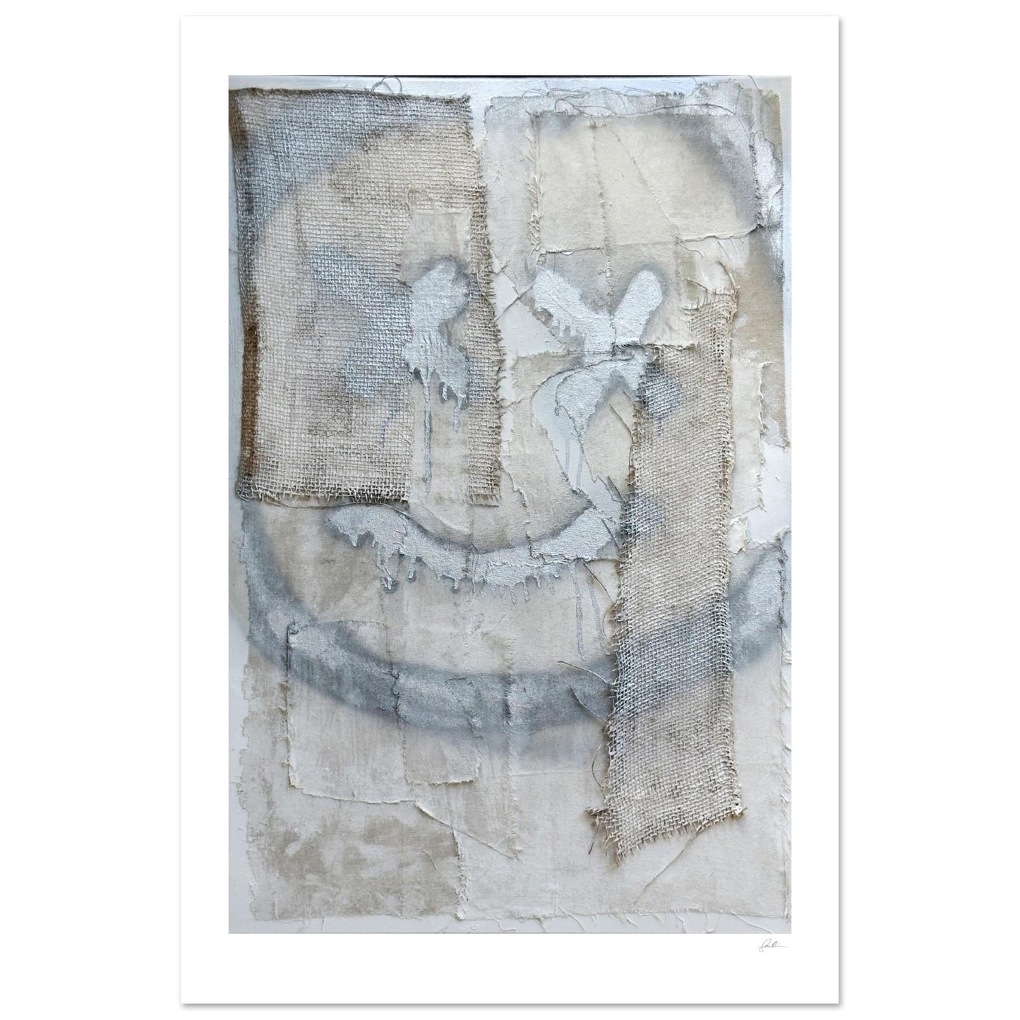 The Smiley X NO 2 SandyLAND art print by Sandra Molin