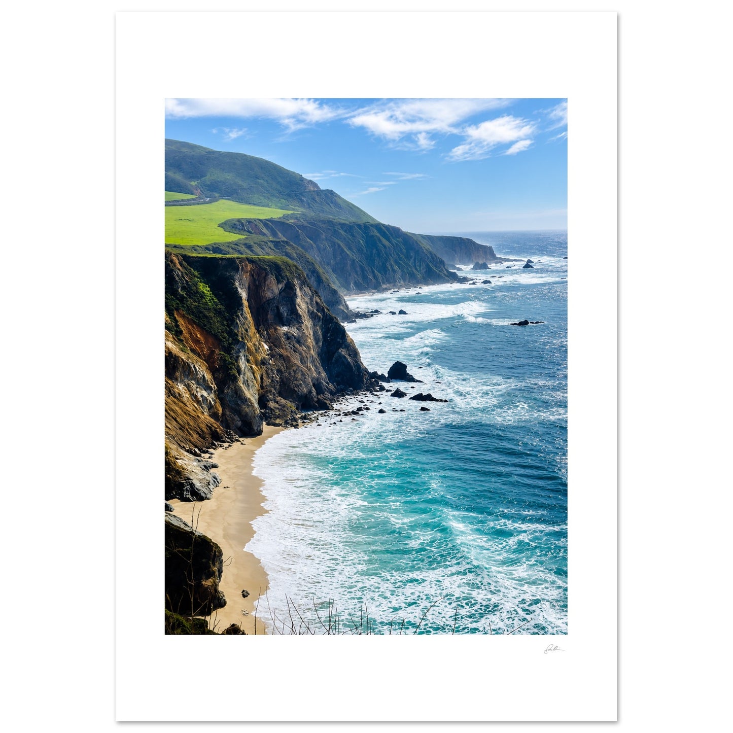 Edge OF Quiet SandyLAND art print by Sandra Molin