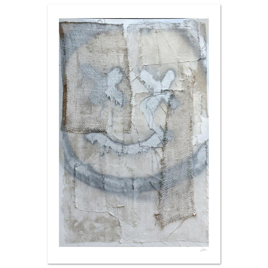 The Smiley X NO 2 SandyLAND art print by Sandra Molin