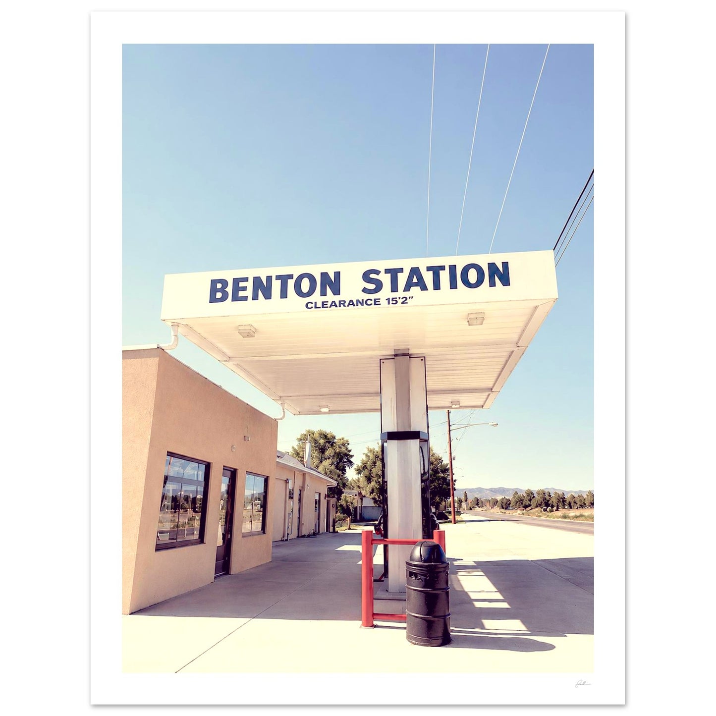 Benton Station SandyLAND art print by Sandra Molin