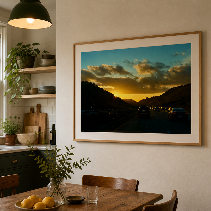 Golden Hour SandyLAND art print by Sandra Molin