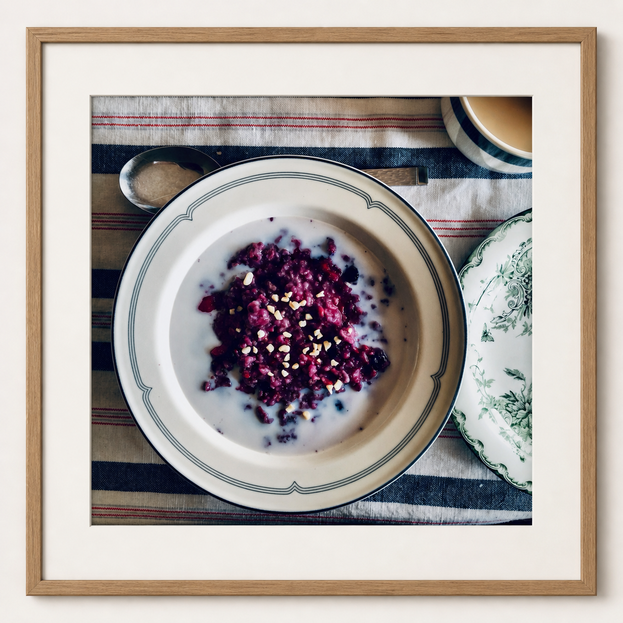 Blueberry Porridge SandyLAND art print by Sandra Molin