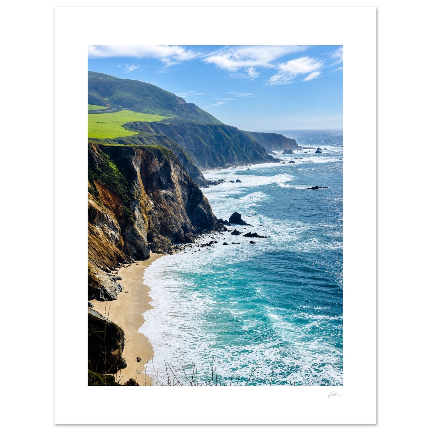 Edge OF Quiet SandyLAND art print by Sandra Molin