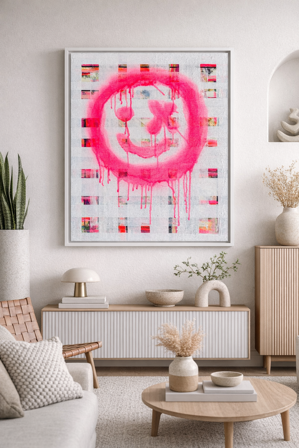The Smiley X NO 1 SandyLAND art print by Sandra Molin