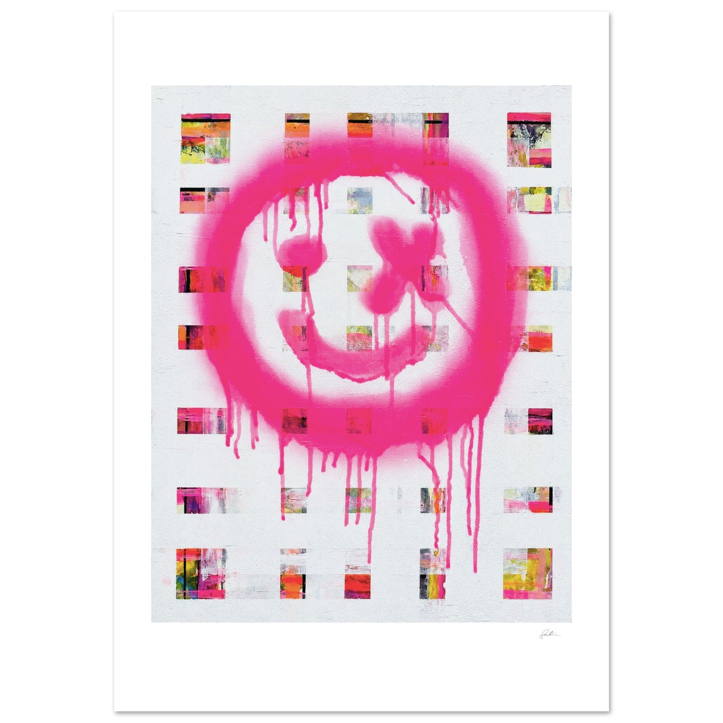 The Smiley X NO 1 SandyLAND art print by Sandra Molin