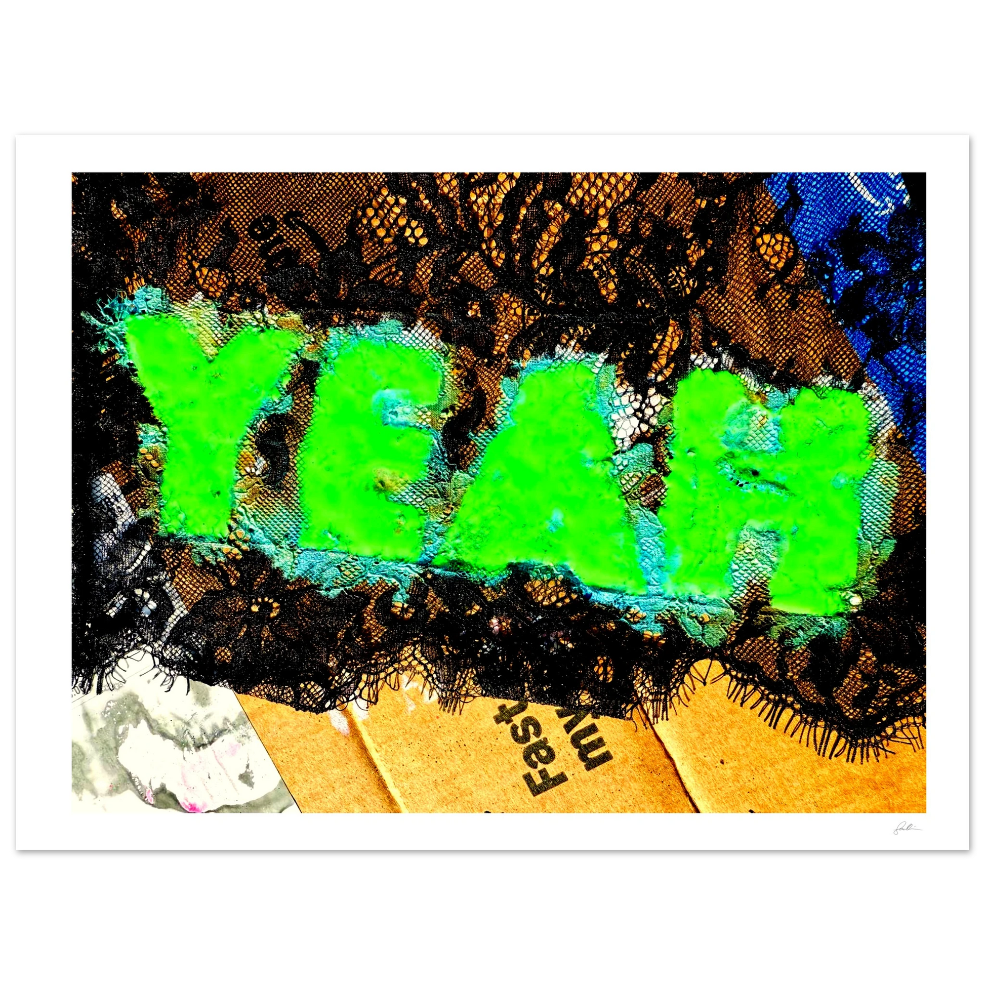 Yeah SandyLAND art print by Sandra Molin