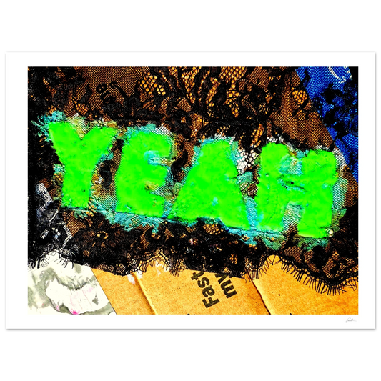 Yeah SandyLAND art print by Sandra Molin