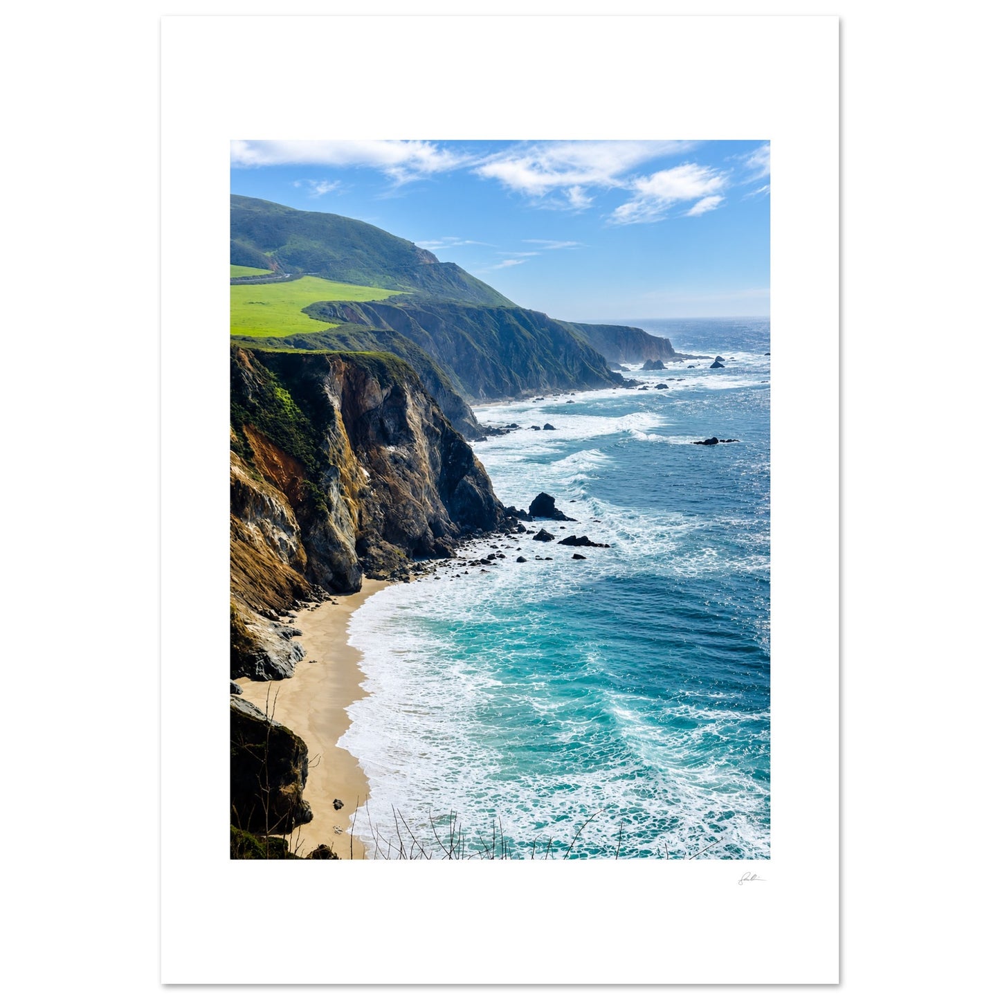 Edge OF Quiet SandyLAND art print by Sandra Molin