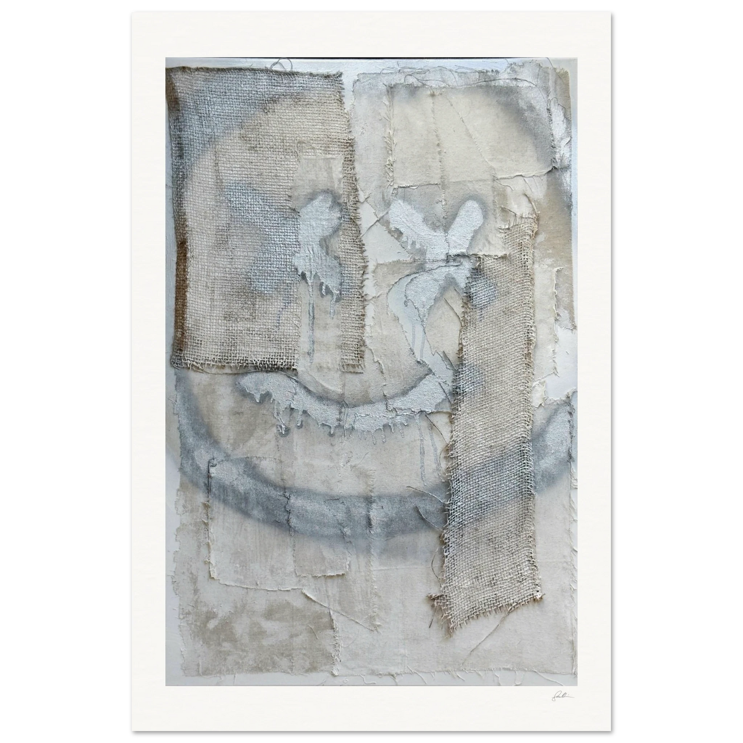 The Smiley X NO 2 SandyLAND art print by Sandra Molin
