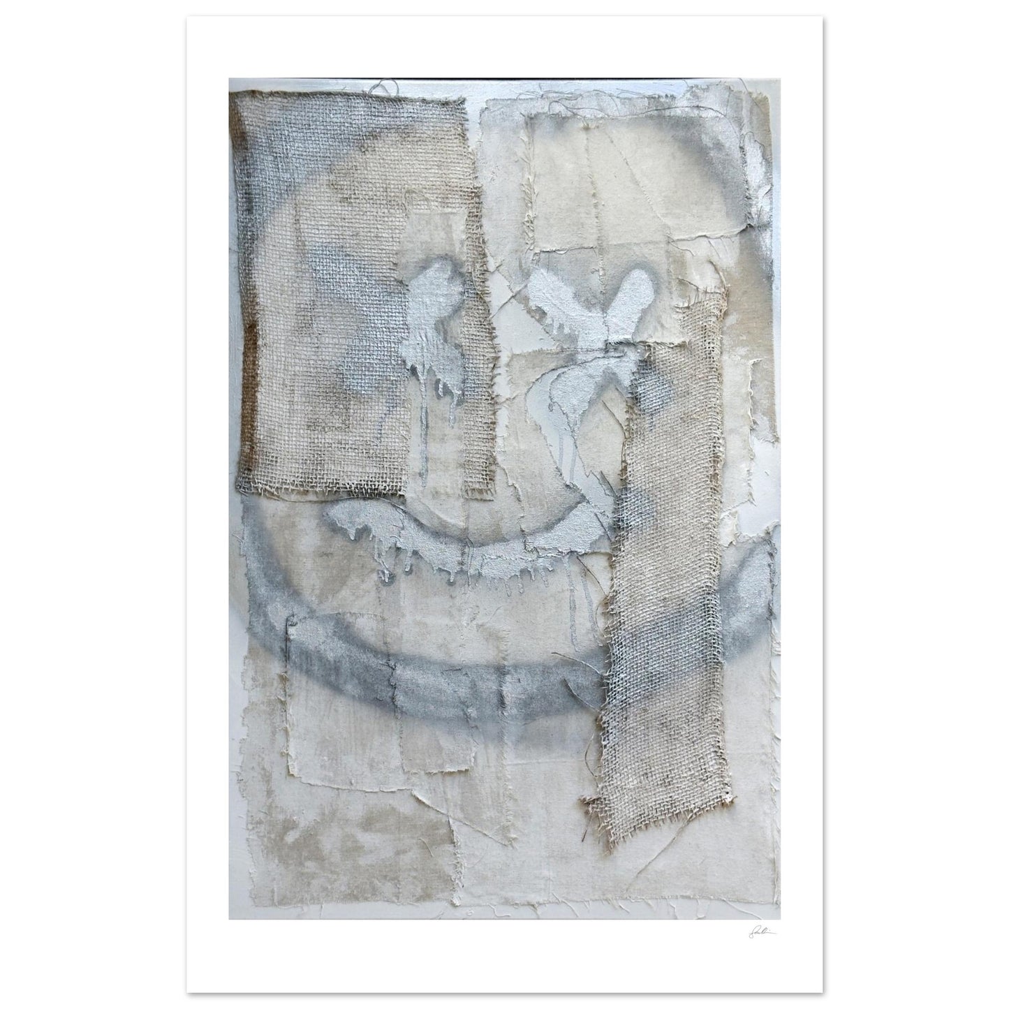 The Smiley X NO 2 SandyLAND art print by Sandra Molin