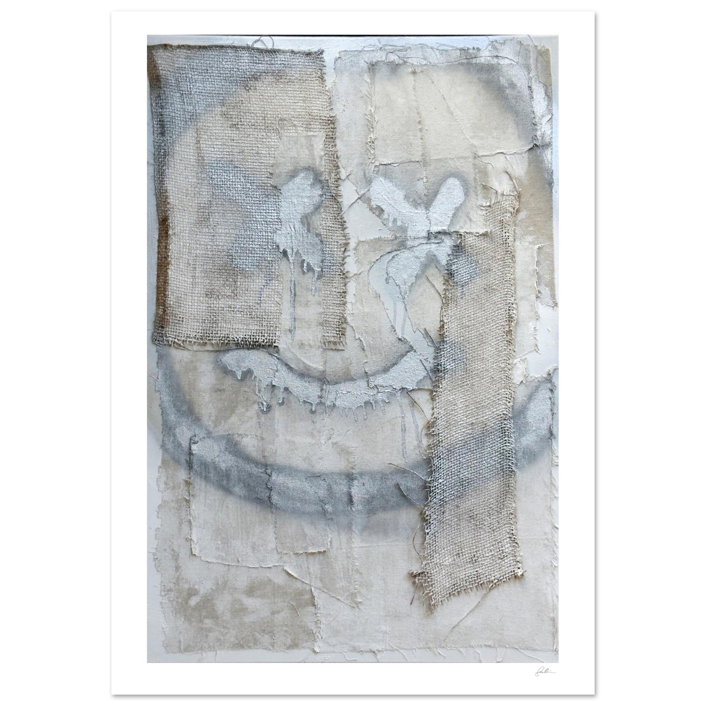 The Smiley X NO 2 SandyLAND art print by Sandra Molin