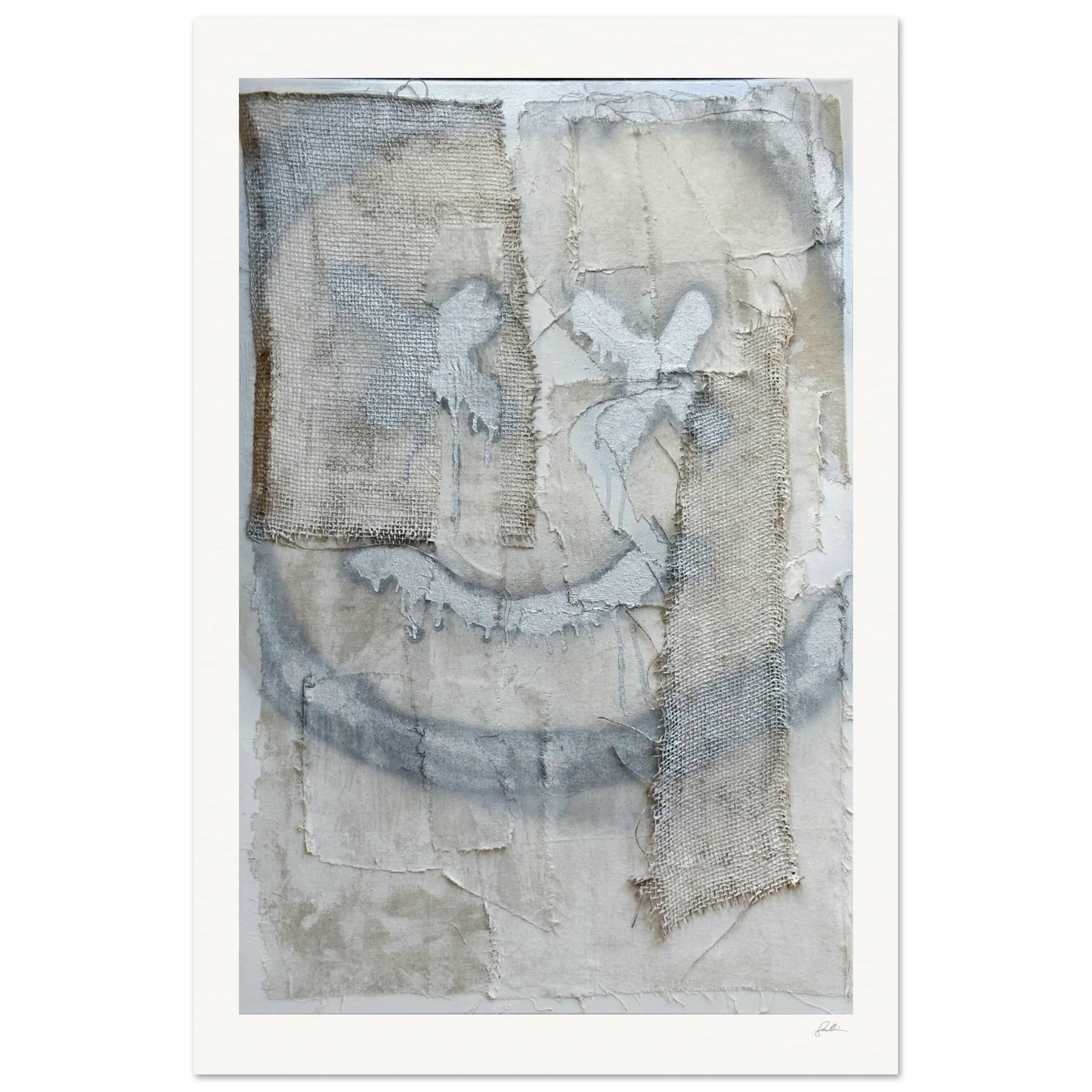 The Smiley X NO 2 SandyLAND art print by Sandra Molin