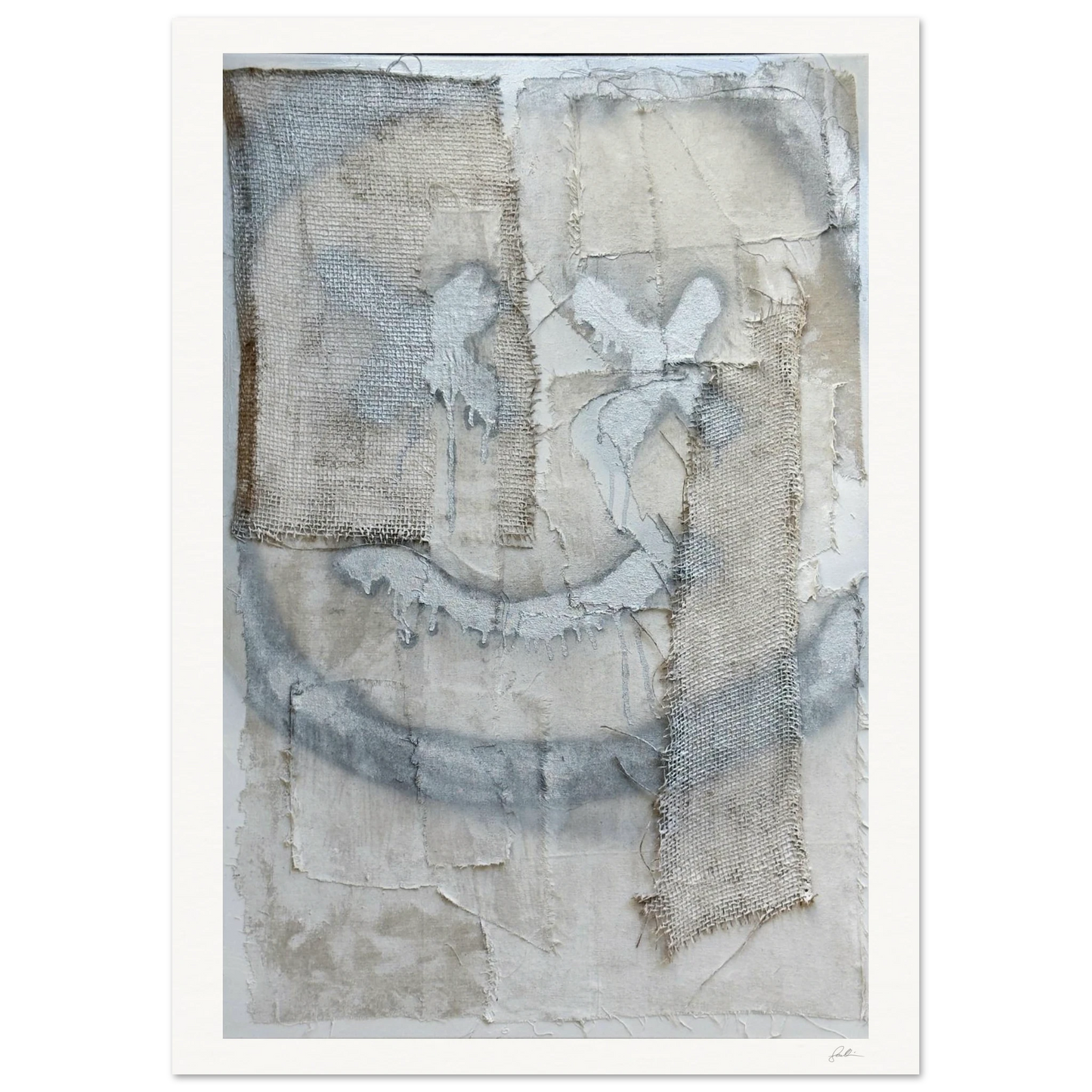 The Smiley X NO 2 SandyLAND art print by Sandra Molin