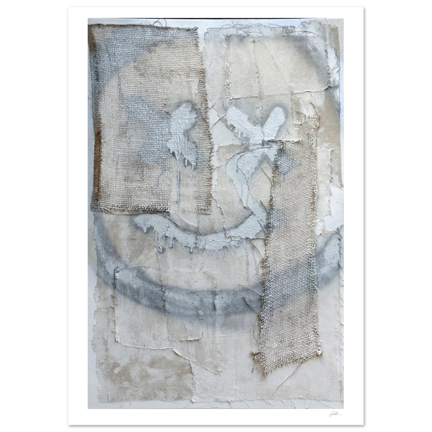The Smiley X NO 2 SandyLAND art print by Sandra Molin
