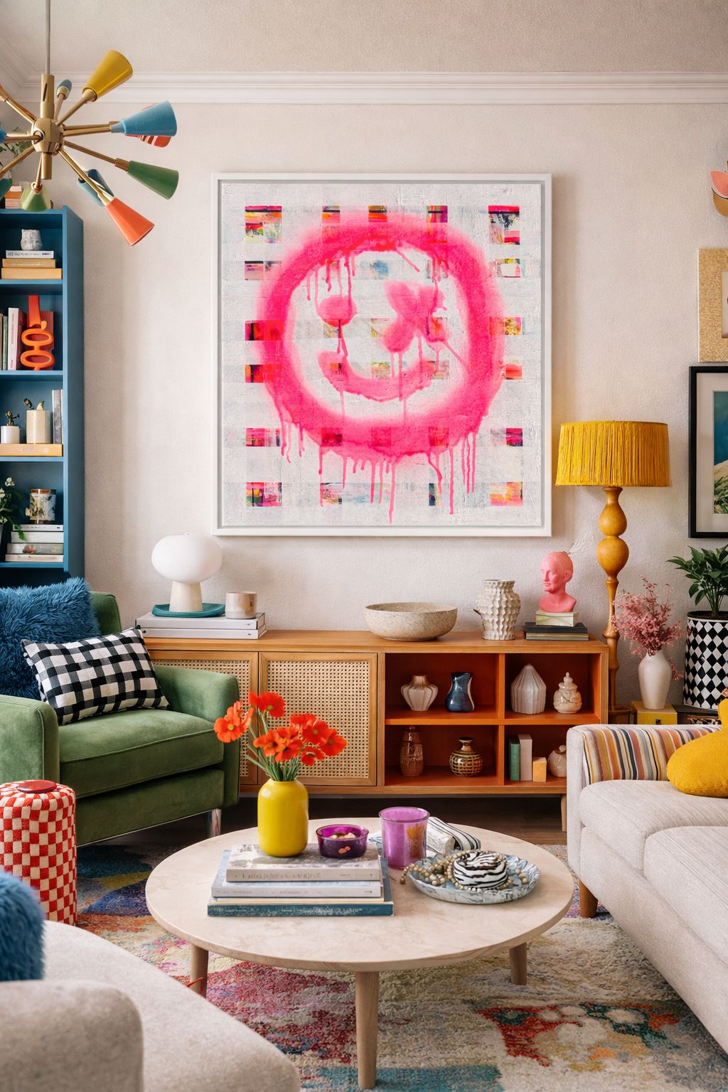 The Smiley X NO 1 SandyLAND art print by Sandra Molin