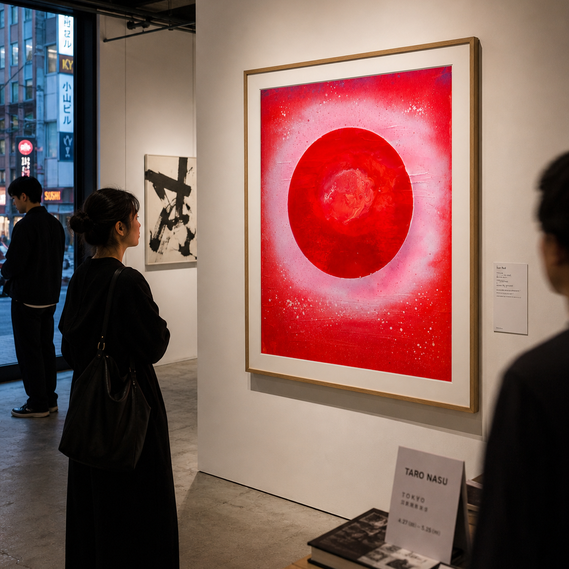 Red Circle SandyLAND art print by Sandra Molin