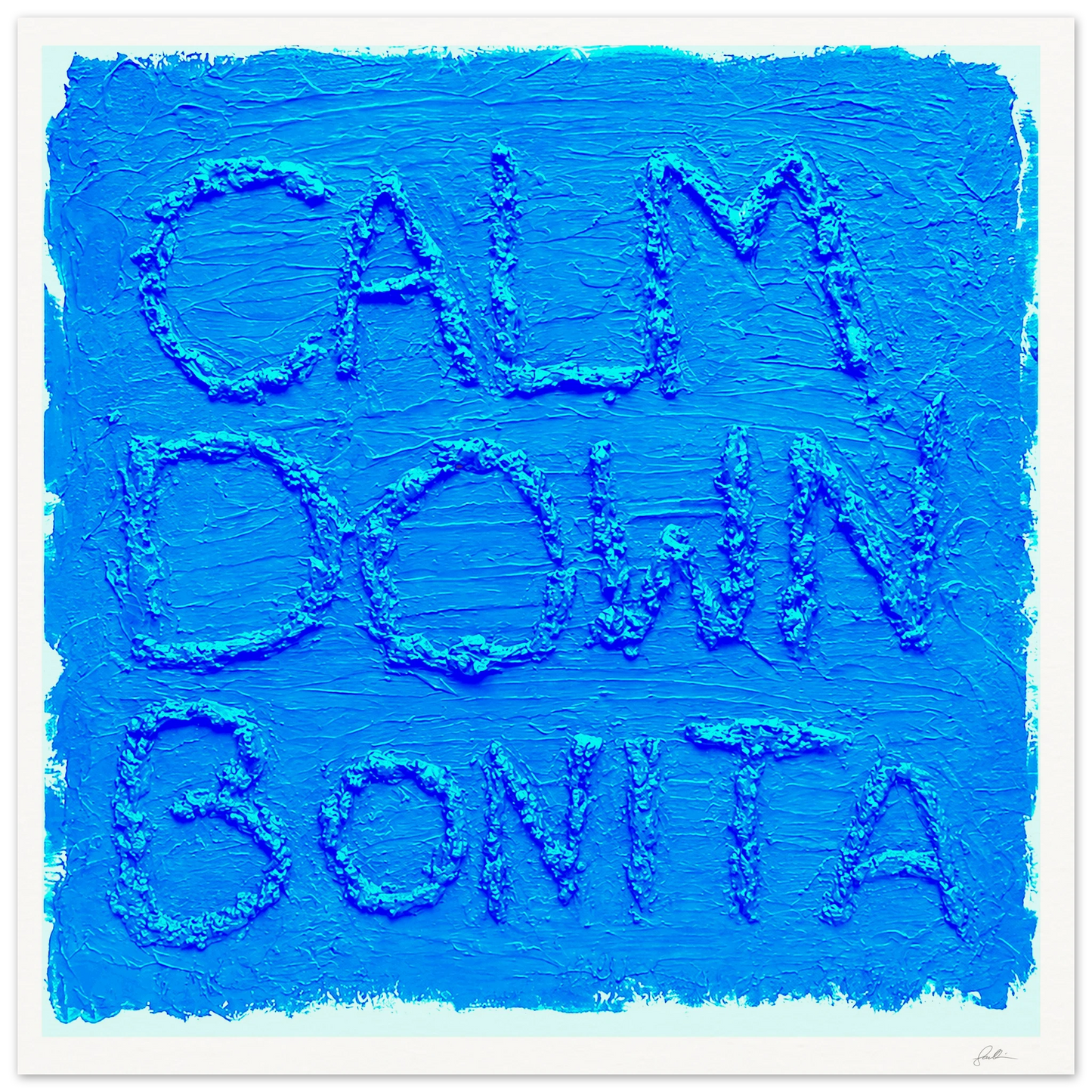 Calm Down Bonita SandyLAND art print by Sandra Molin
