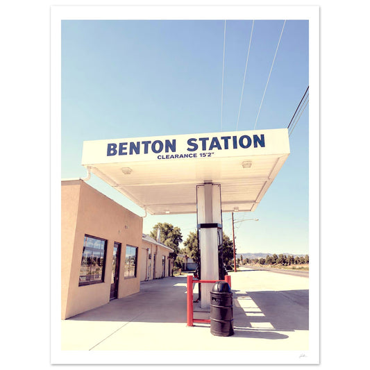 Benton Station SandyLAND art print by Sandra Molin