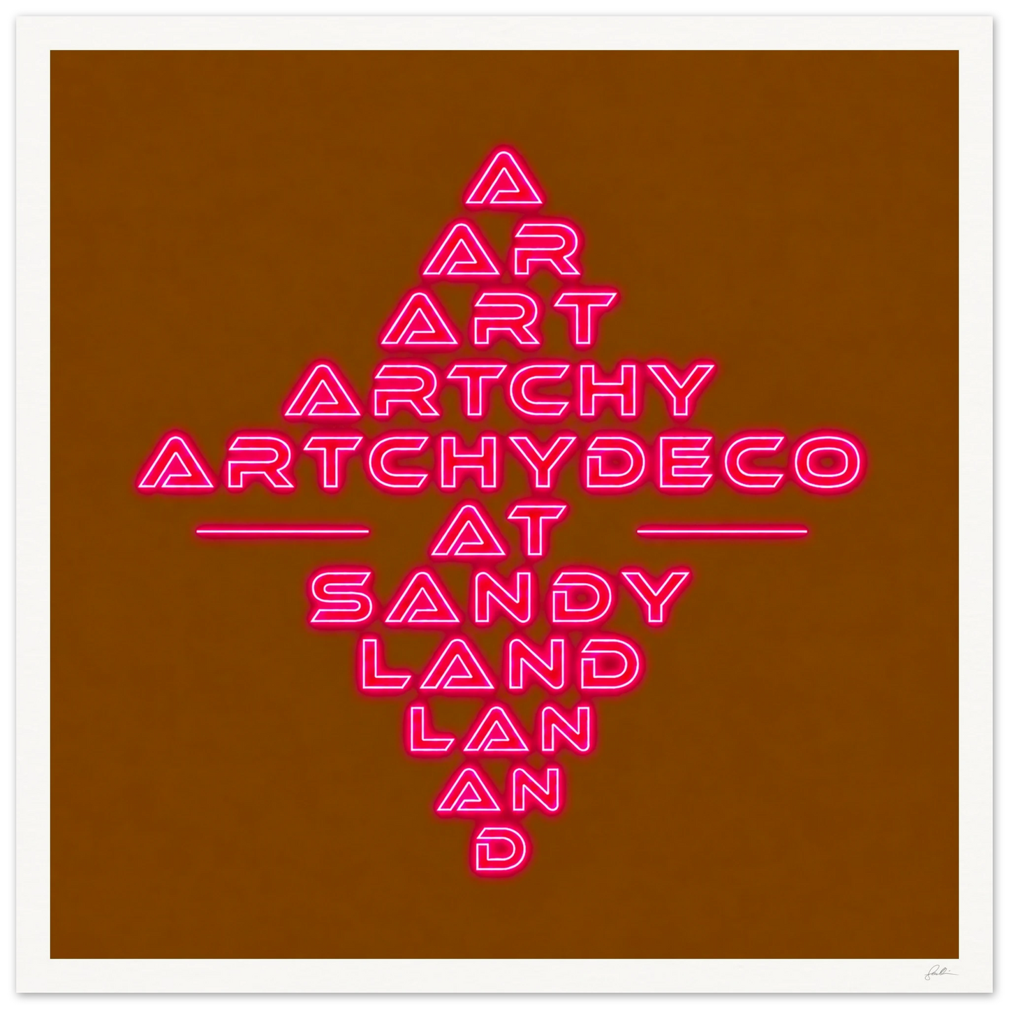 Artchydeco AT SandyLAND SandyLAND art print by Sandra Molin