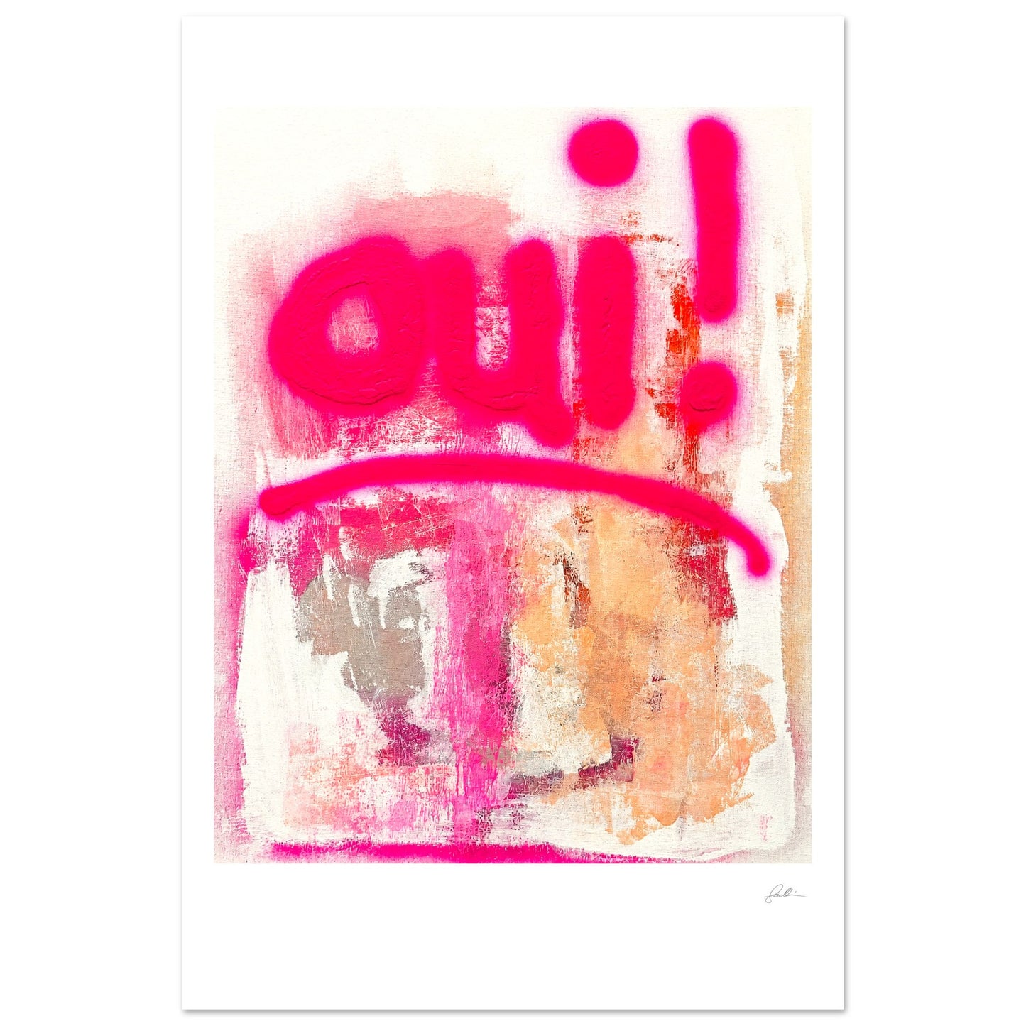 Oui! SandyLAND art print by Sandra Molin