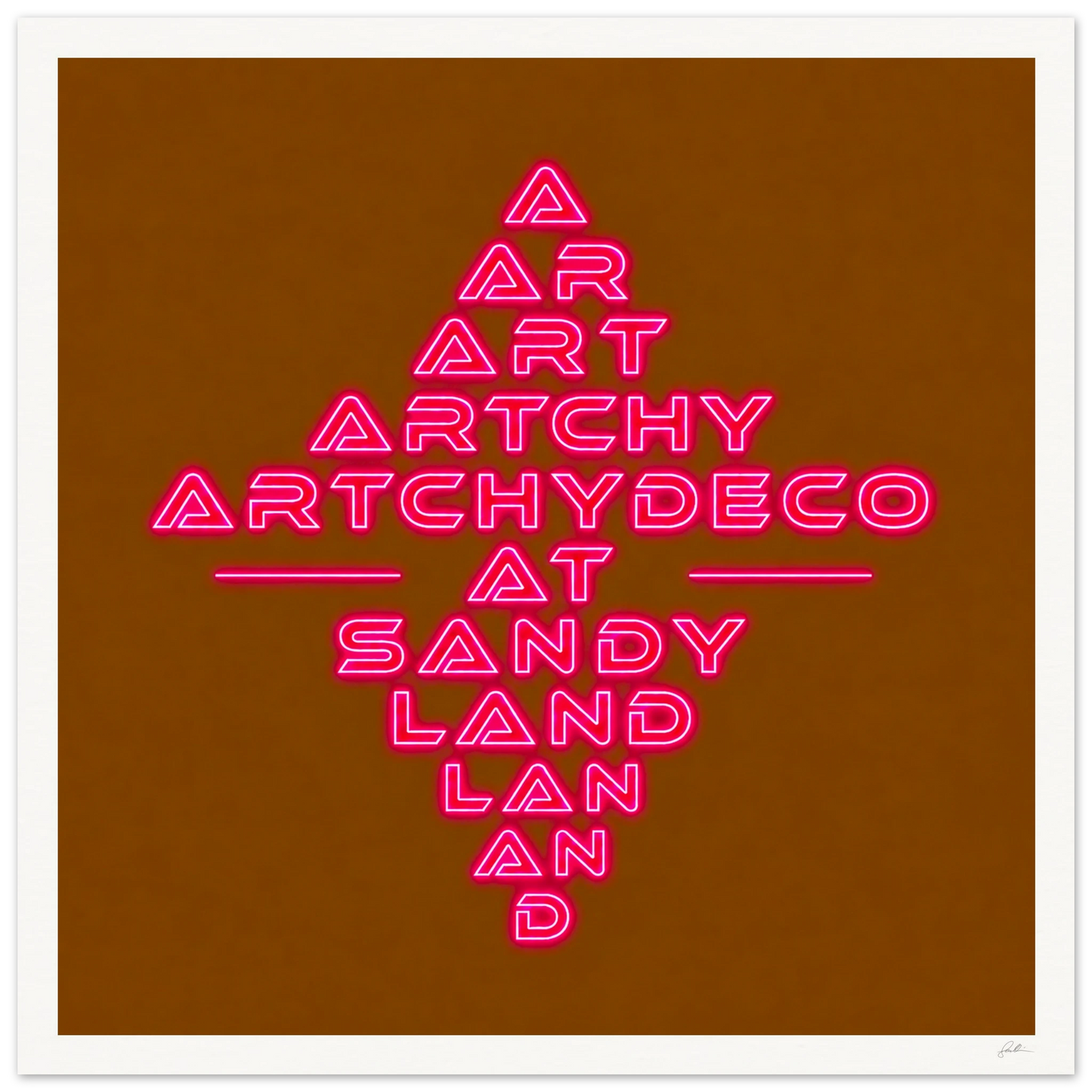 Artchydeco AT SandyLAND SandyLAND art print by Sandra Molin