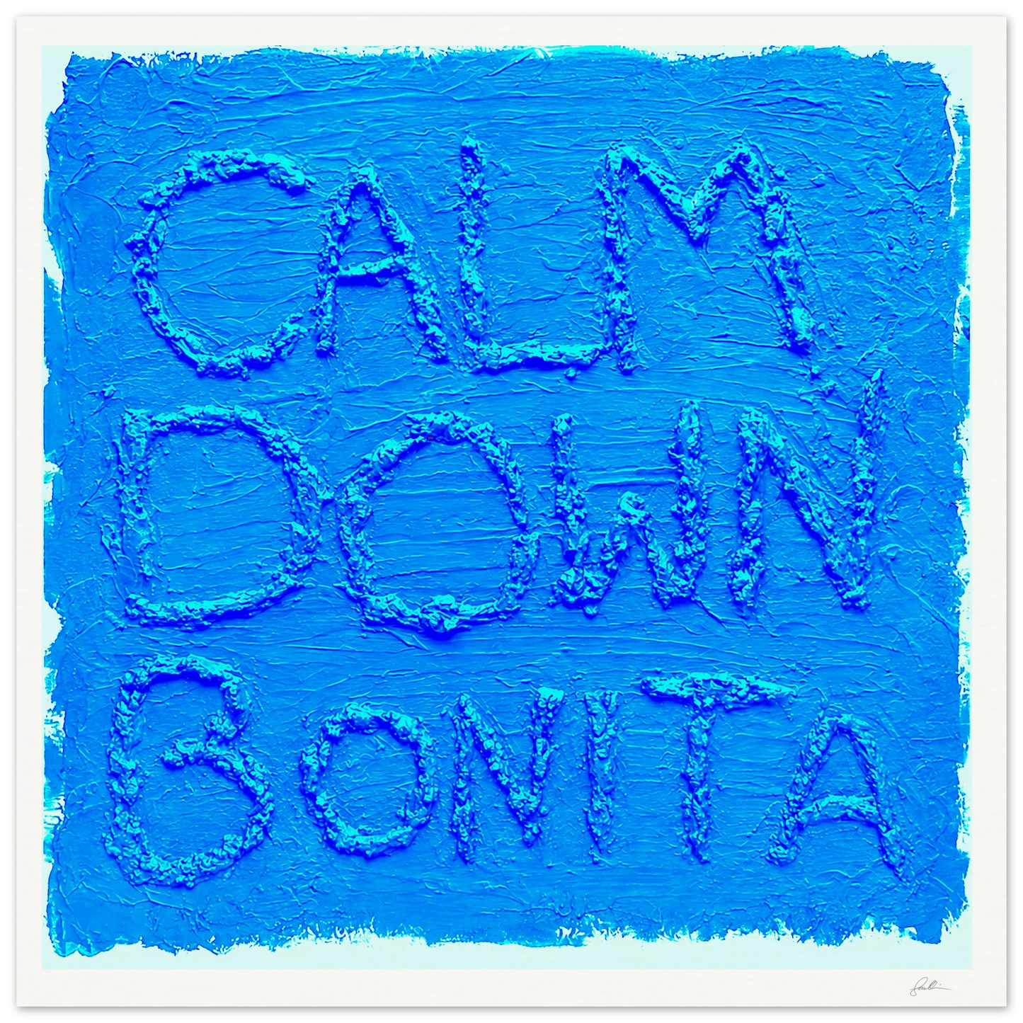 Calm Down Bonita SandyLAND art print by Sandra Molin