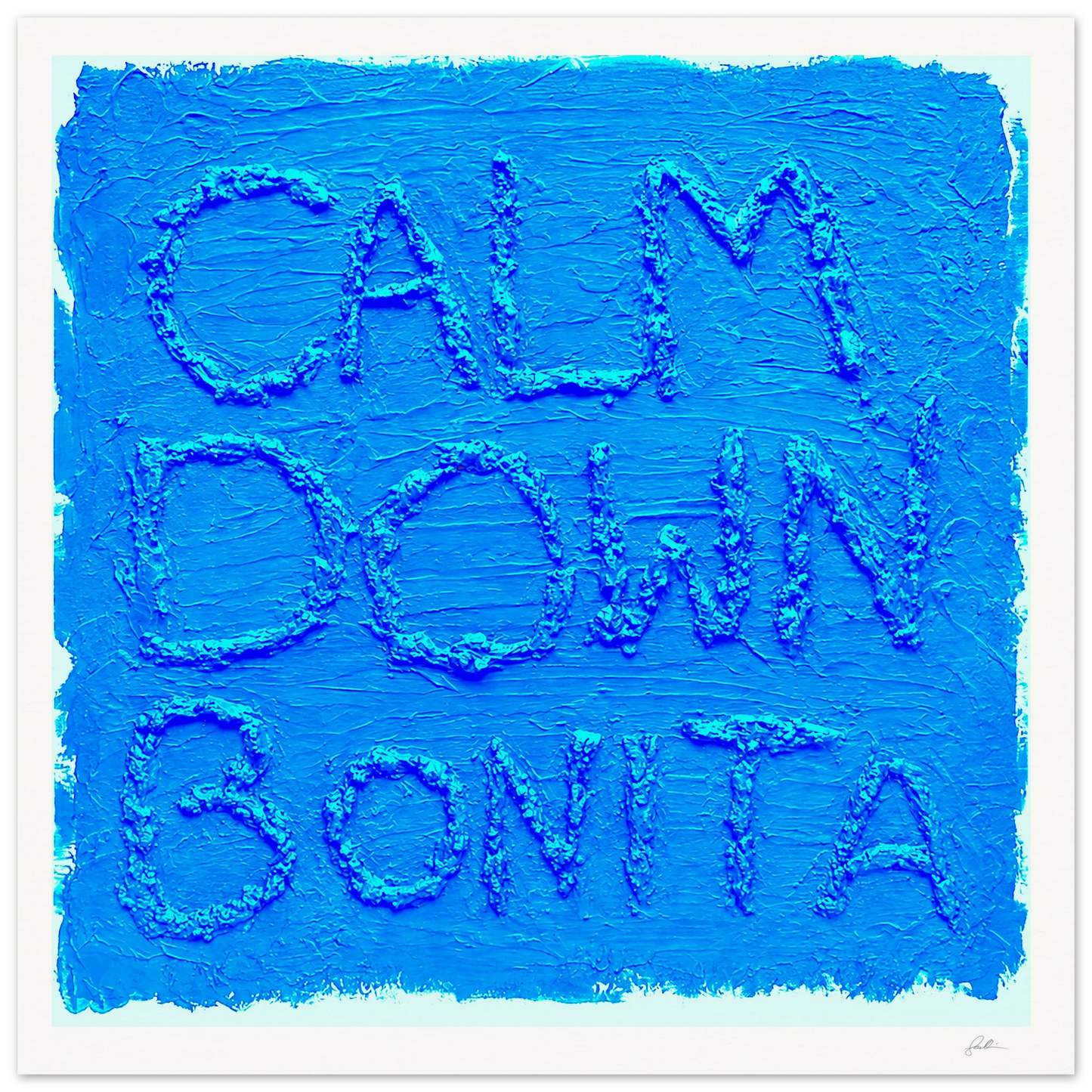 Calm Down Bonita SandyLAND art print by Sandra Molin