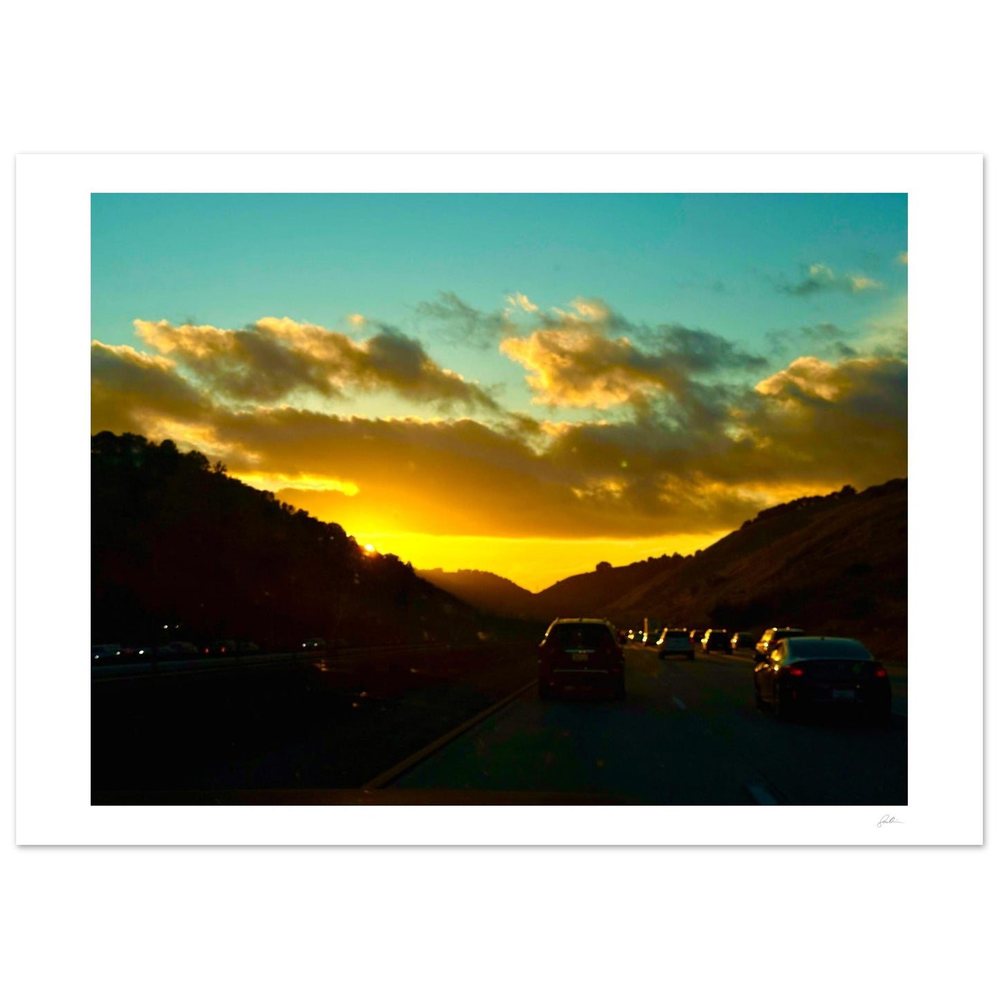 Golden Hour SandyLAND art print by Sandra Molin