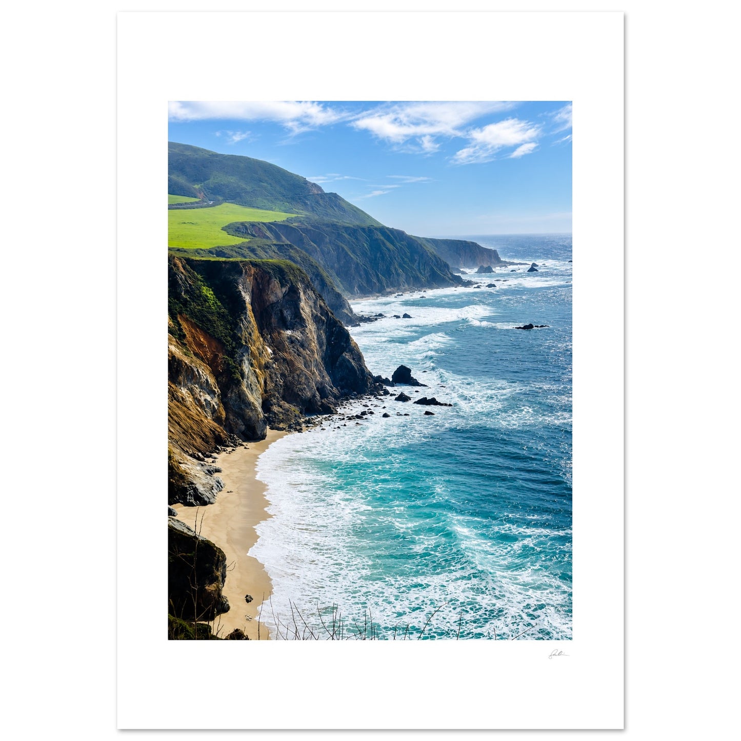 Edge OF Quiet SandyLAND art print by Sandra Molin
