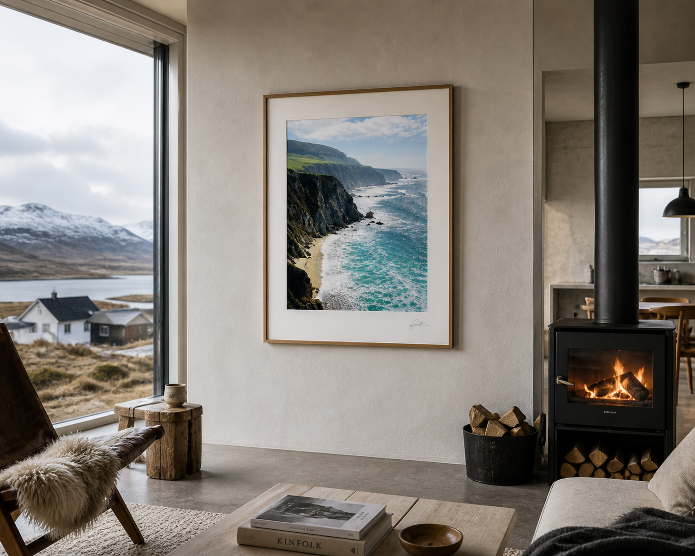 Edge OF Quiet SandyLAND art print by Sandra Molin